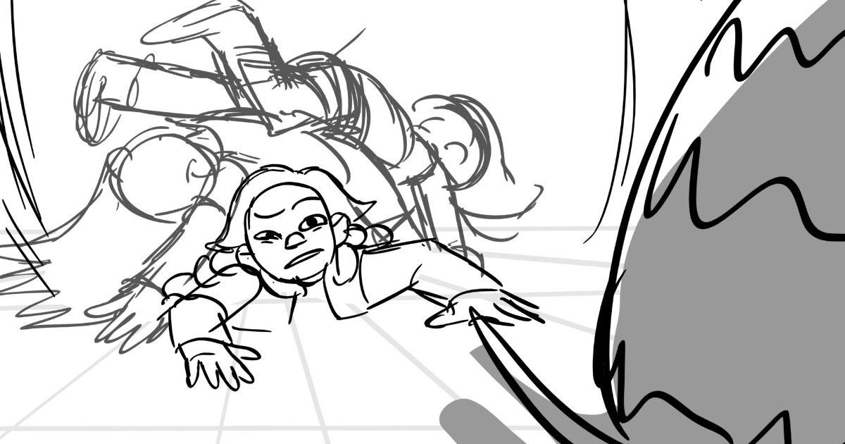Storyboard panel provided by Abigail Lee